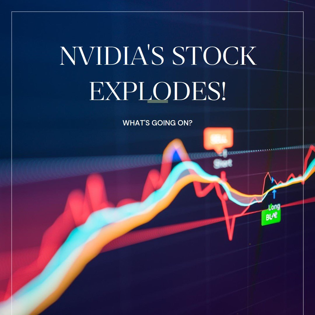 Photo by Capitalist Money on June 16, 2024. May be an image of A stock chart showing the recent surge in Nvidia's stock price, illustrating the company's remarkable performance in the market. The image may contain text such as 'NVIDIA'S STOCK EXPLODES!', 'WHAT'S GOING ON?', 'Long Buy'.