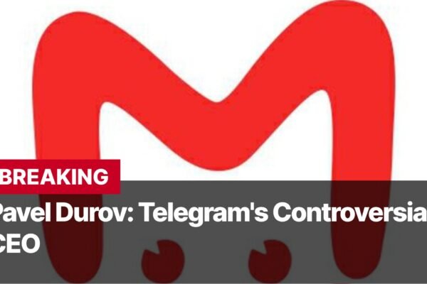 Photo by Capitalist Money on August 26, 2024. May be an image of The image features a stylized red letter 'M' against a white background. This likely represents the logo of the messaging app, Telegram. Beneath the logo is a banner stating 'BREAKING' and the headline 'Pavel Durov: Telegram's Controversial CEO' suggesting a news article about the company's leader. The image may contain text such as 'BREAKING', 'Pavel Durov: Telegram's Controversial CEO'.