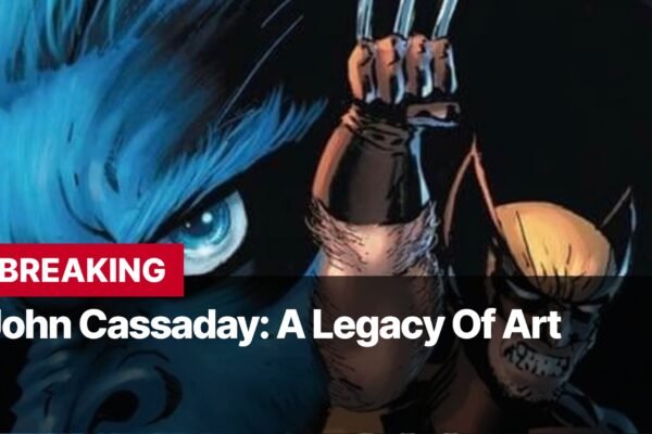 Photo by Capitalist Money on September 11, 2024. May be an image of A close-up of a comic book image featuring Wolverine and a blue-skinned creature with a large eye. The image may contain text such as 'BREAKING John Cassaday: A Legacy Of Art'.