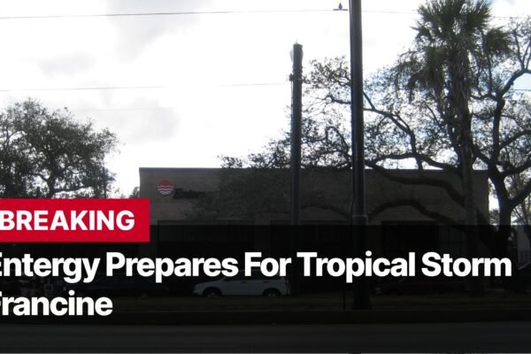 Photo by Capitalist Money on September 12, 2024. May be an image of A picture of a building with the Entergy logo, with the text "BREAKING Entergy Prepares For Tropical Storm Francine" superimposed on the photo. The image may contain text such as 'B', 'R', 'E', 'A', 'K', 'I', 'N', 'G', ' ', 'E', 'n', 't', 'e', 'r', 'g', 'y', ' ', 'P', 'r', 'e', 'p', 'a', 'r', 'e', 's', ' ', 'F', 'o', 'r', ' ', 'T', 'r', 'o', 'p', 'i', 'c', 'a', 'l', ' ', 'S', 't', 'o', 'r', 'm', ' ', 'F', 'r', 'a', 'n', 'c', 'i', 'n', 'e'.