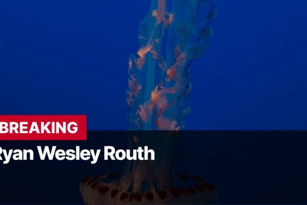 Photo by Capitalist Money on September 16, 2024. May be an image of A jellyfish swims in a dark blue body of water. The image may contain text such as 'BREAKING', 'Ryan Wesley Routh'.