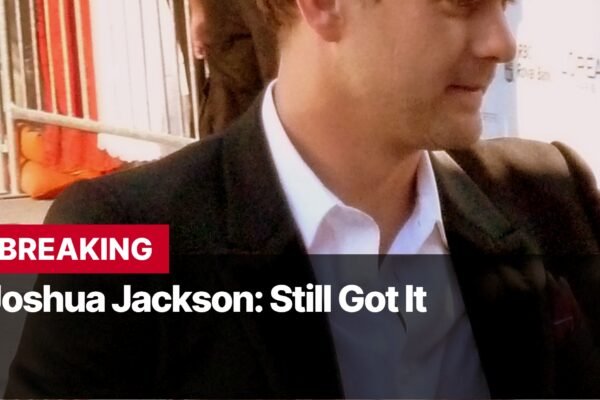 Photo by Capitalist Money on September 16, 2024. May be an image of A man wearing a white shirt under a black jacket is walking in a crowded place. The words 'BREAKING' and 'Joshua Jackson: Still Got It' are printed in bold white letters on a red rectangle over a black background. The image may contain text such as 'BREAKING', 'Joshua Jackson: Still Got It'.