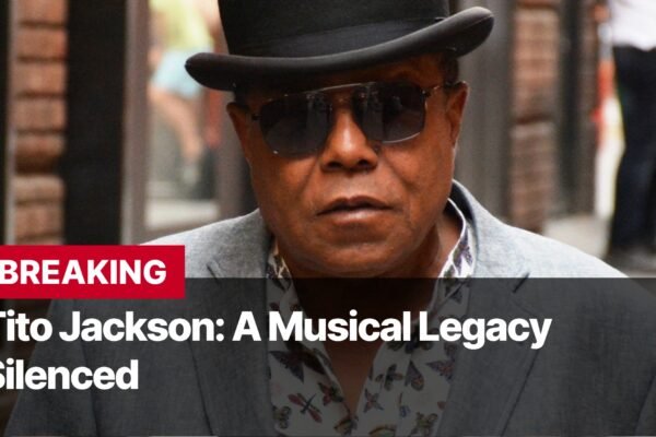 Photo by Capitalist Money on September 17, 2024. May be an image of A black and white photo of Tito Jackson wearing a black hat, sunglasses, and a patterned shirt. The image may contain text such as 'BREAKING', 'Tito Jackson: A Musical Legacy', 'Silenced'.