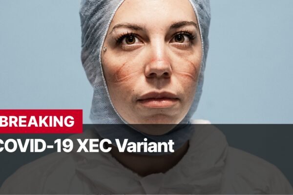 Photo by Capitalist Money on September 18, 2024. May be an image of A woman in a blue surgical cap stares intensely at the camera with a serious expression. She is wearing a white lab coat. The text "BREAKING COVID-19 XEC Variant" appears in red and white. The image may contain text such as 'BREAKING', 'COVID-19 XEC Variant'.