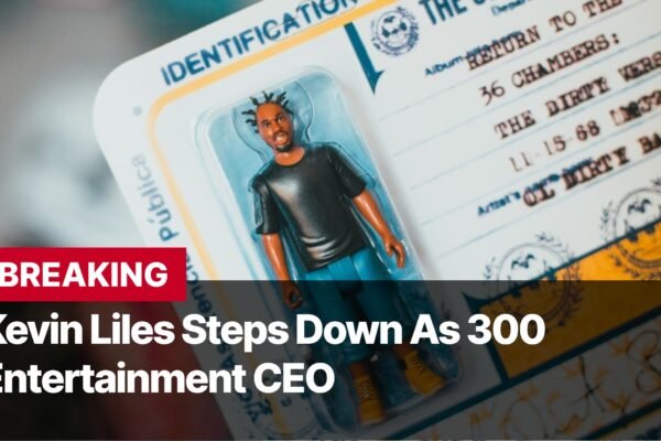 Photo by Capitalist Money on September 18, 2024. May be an image of A toy figure of a man in a black shirt and blue pants is pictured on a white background with the words "BREAKING Kevin Liles Steps Down As 300 Entertainment CEO" overlayed on the image. The image may contain text such as 'BREAKING', 'Kevin Liles Steps Down As 300 Entertainment CEO'.