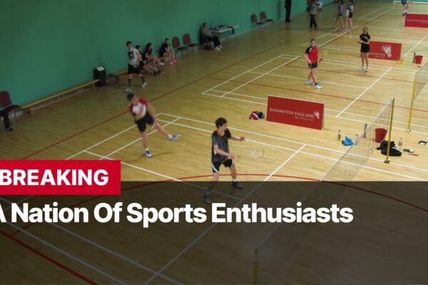 Photo by Capitalist Money on September 08, 2024. May be an image of A group of people playing badminton in a gym. They are all wearing sportswear and have rackets in their hands. The gym is brightly lit and has a green wall. The image may contain text such as 'BREAKING A Nation Of Sports Enthusiasts'.