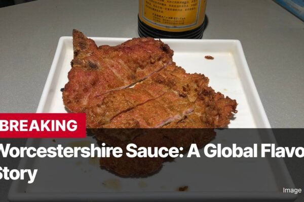 Photo by Capitalist Money on November 13, 2024. May be an image of A plate of crispy fried pork cutlets is presented with a bottle of Worcestershire sauce in the background. The image may contain text such as 'BREAKING', 'Worcestershire Sauce: A Global Flavor', 'Story', 'Image by N509FZ'.